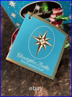 VERY RARE Christopher Radko Ornament Peppermint Plane. 2005 With Box NWT