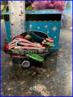 VERY RARE Christopher Radko Ornament Peppermint Plane. 2005 With Box NWT VERY RARE Christopher Radko Ornament Peppermint Plane. 2005 With Box NWT