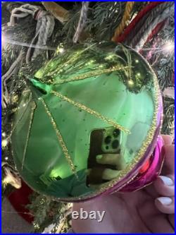 VERY RARE Christopher Radko Ornament Tuxedo Carousel Penguins Glass Christmas