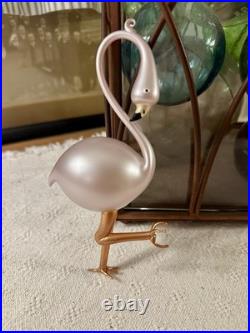 VERY RARE VTG Christopher Radko Blown Glass Italy Flamingo Fantasy Ornament