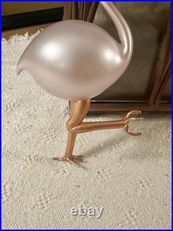 VERY RARE VTG Christopher Radko Blown Glass Italy Flamingo Fantasy Ornament