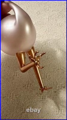 VERY RARE VTG Christopher Radko Blown Glass Italy Flamingo Fantasy Ornament