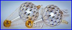 VINTAGE'94 Christopher Radko Ornament 2 FRENCH REGENCY BALLOONS Wire Wrapped