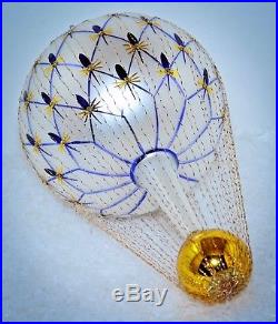 VINTAGE'94 Christopher Radko Ornament 2 FRENCH REGENCY BALLOONS Wire Wrapped