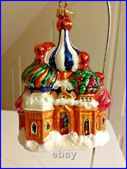 VINTAGE Christopher Radko BASIL DAZZLE Ornament MOSCOW RUSSIAN CATHEDRAL