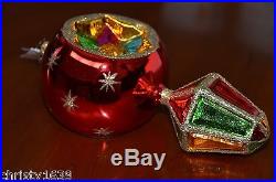 Vintage Rare Retired Christopher Radko Star Reflector Drop Christmas Ornament