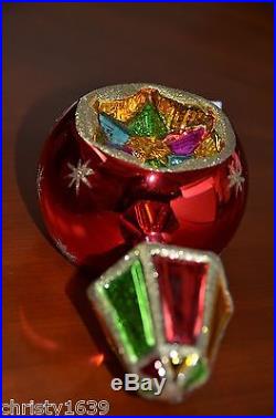 Vintage Rare Retired Christopher Radko Star Reflector Drop Christmas Ornament