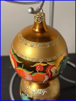 VTG 1999 Christopher Radko GOLDEN HARVEST Triple Drop Ornament 99-437-0 RARE
