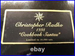 VTG CHRISTOPHER RADKO Cookbook Santas 1998 ORNAMENTS LTD EDITION