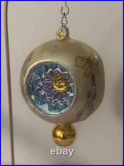 VTG Christopher Radko ICE BALL BEAUTY Reflector Drop Ornament 02-0440-0 Rare