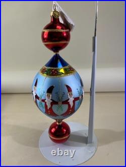 VTG Christopher Radko Ornaments Circle of Santas Christmas 00-1411-0 DS51