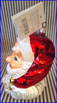 VTG RADKO withBOX & TAGS Kringle Bells SANTA FACE 2000 CHRISTMAS ORNAMENT 00-116-0