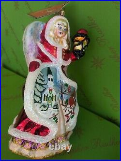 Valentine Christopher Radko Angel Glass Ornament