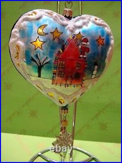 Valentine Christopher Radko Prototype Santa Coming to Town Glass Ornament
