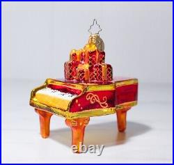 Very Rare CHRISTOPHER RADKO Winter Minuet Piano Christmas Ornament withTag & Box