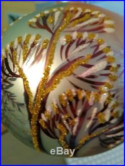 Very Rare Radko Glass Ornament! 1996 Gorgeous PieceWinter Twilight. #96-283-0