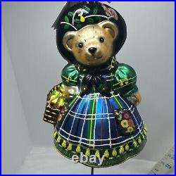 Vhtf Christopher Radko Little Peddler Muffy Bear Nwt And Box