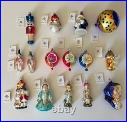 Vintage 1992 Christopher Radko Christmas lot of 15 ornaments
