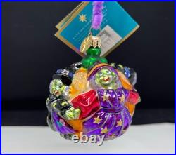 Vintage 2001 Radko Witches Crone Capadaes Glass Halloween Ornament With Tag Wow