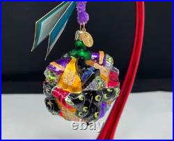 Vintage 2001 Radko Witches Crone Capadaes Glass Halloween Ornament With Tag Wow
