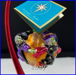 Vintage 2001 Radko Witches Crone Capadaes Glass Halloween Ornament With Tag Wow
