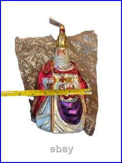 Vintage Christopher Radko 1995 THE BISHOP Christmas Ornament Red Robe 11 NWT