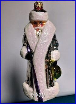 Vintage Christopher Radko 7 Russian Santa Ornament Lot (5) Coral Maple S Peters