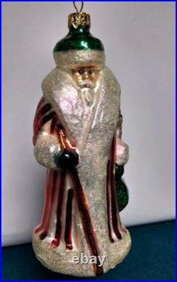 Vintage Christopher Radko 7 Russian Santa Ornament Lot (5) Coral Maple S Peters