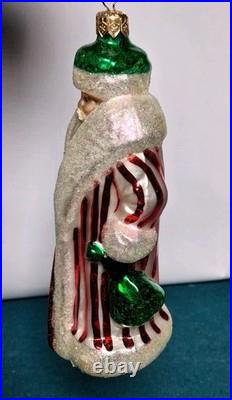 Vintage Christopher Radko 7 Russian Santa Ornament Lot (5) Coral Maple S Peters