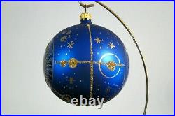 Vintage Christopher Radko ASTRONOMY (blue) Ball Christmas ornament, #962180