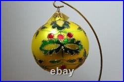 Vintage Christopher Radko Alpine Blush (Yellow) Christmas Ornament, #860400
