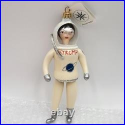 Vintage Christopher Radko Astro Man #96035 Italian Blown Glass Ornament