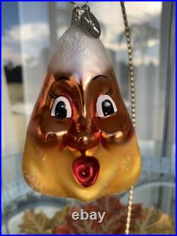 Vintage Christopher Radko Candy Corn Cutie Halloween Ornament #101118 2003