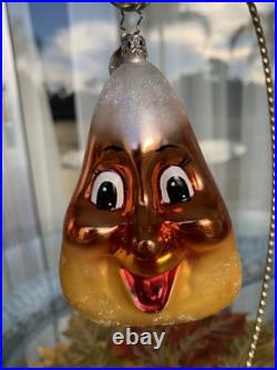 Vintage Christopher Radko Candy Corn Cutie Halloween Ornament #101118 2003