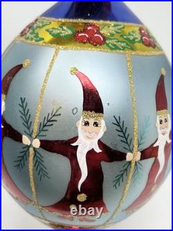 Vintage Christopher Radko Circle Of Santas 15th Anniversary Ornament Marks Seen