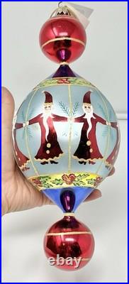 Vintage Christopher Radko Circle Of Santas 15th Anniversary Ornament Marks Seen
