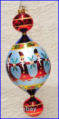 Vintage Christopher Radko Circle of Santa's 15th Anniversary Ornament 2000