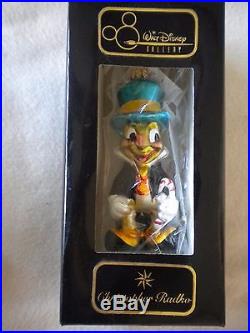 Vintage Christopher Radko Disney BY JIMINY christmas ornament 1996 new old stock
