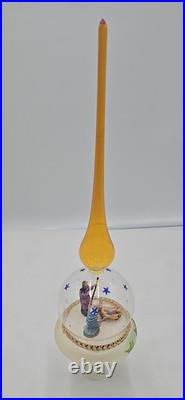 Vintage Christopher Radko Finial Nativity Christmas Blown Glass Tree Topper