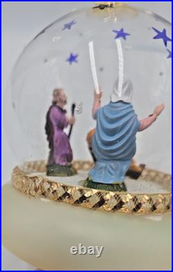 Vintage Christopher Radko Finial Nativity Christmas Blown Glass Tree Topper