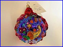 Vintage Christopher Radko Harold Lloyd Trust Holiday Bounty Christmas Ornament