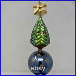 Vintage Christopher Radko Heaven Tree Blown Glass Finial Tree Topper 16