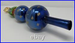Vintage Christopher Radko Heaven Tree Blown Glass Finial Tree Topper 16