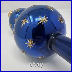 Vintage Christopher Radko Heaven Tree Blown Glass Finial Tree Topper 16
