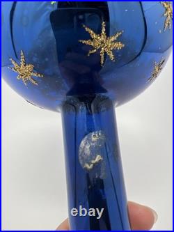 Vintage Christopher Radko Heaven Tree Blown Glass Finial Tree Topper 16