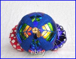 Vintage Christopher Radko Hot Air Balloon Ornament withtag and Box EC