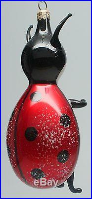 Vintage Christopher Radko Mr. Lady Bug Ornament ccc679