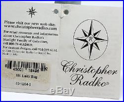 Vintage Christopher Radko Mr. Lady Bug Ornament ccc679