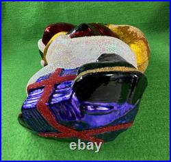 Vintage Christopher Radko Ornament Big Nick Large Santa with Bag of Toys 9