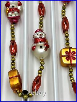 Vintage Christopher Radko Snow Gift garland Item 96-300-0 New in Box withtags